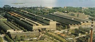 Петрозаводскмаш с птичьего полета. 1970-ые года