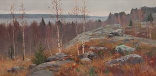 Суло Юнтунен. Картина «Онежская осень», 1960